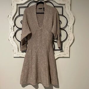 MODA INTERNATIONAL FIT & FLARE MIDI SWEATER DRESS SIZE MEDIUM